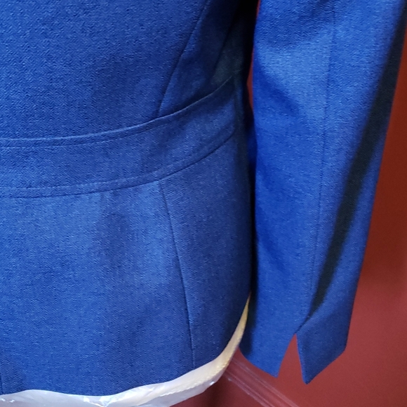 EVAN -PICONE BLUE 2-PC LINED PANTS SUIT SIZE 4 - Picture 6 of 16